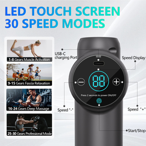 मिनी मांसपेशियों की मालिश बंदूक 30 गति स्तर गहरी ऊतक के साथ गहरी ऊतक परस्सन मालिश बंदूक - Product Image 3