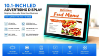 Afficheur numérique publicitaire de promotion de produits pour magasins de détail, avec écran LED lumineux surround 10,1 pouces RK3568, de Source Factory