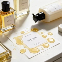 Autocollant personnalisé en vinyle mat doux au toucher, résistant à l'huile, avec logo privé pour les flacons de sérum, de lotion, de parfum et de rouge à lèvres.