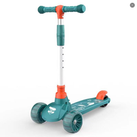 Trottinette pour enfants 2026, la plus récente, 3 roues, hauteur réglable, avec roues lumineuses LED