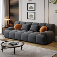 Canapé nuage moderne capitonné en bouclette, canapé moelleux crème rembourré pour salon, mobilier de salon, hôtel, villa