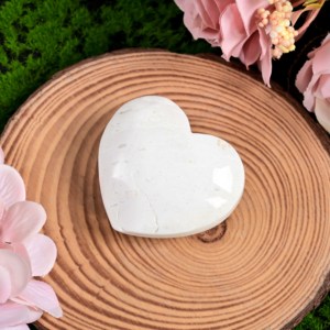 หินแกะสลักรูปหัวใจจากคริสตัลธรรมชาติขัดเงา หินอาเกตสีขาวรูปหัวใจ สำหรับเป็นของขวัญ ขายส่ง - Product Image 4