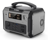 Estación de Energía Portátil SAMAS N036 500W 500WH con Batería LiFePo4, Onda Sinusoidal Pura, Asa Metálica y Protección Inteligente para un Uso Seguro