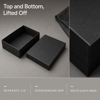 Boîte cadeau rigide avec impression personnalisée pour emballage de détail, noir mat haut de gamme, fabrication directe en gros
