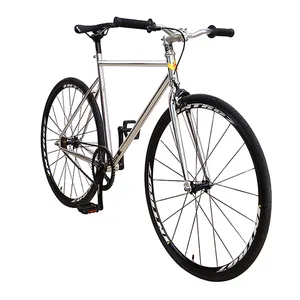 최고의 가격 공장 700 90C Fixie 단일 속도 자전거 알루미늄 합금 고정 기어 자전거 탄소