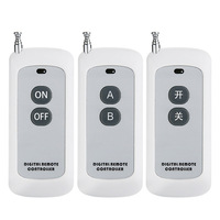 433MHz 315MHz DC12V Saklar Remote Control Nirkabel PT2262 EV1527 untuk Motor Maju Mundur Pintu Garasi Lampu Bawah Air