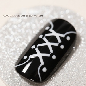 Tampon en silicone d'essuyage pour nail art Tampon pour nail art à haute transparence Outil d'impression français pour nail art DIY - Product Image 3