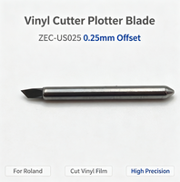 Lame en carbure cémenté ZEC-US025 de 0,25 mm pour traceur de découpe de vinyle Roland, lame de découpe de film vinyle