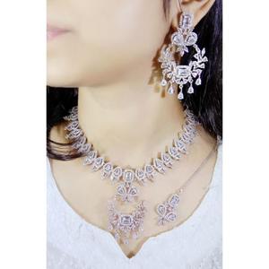 Compromiso de boda de calidad superior AD Colección de joyas Producto a granel Nuevo conjunto de joyas coloridas de moda - Product Image 4