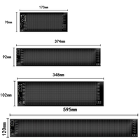 Panneau d'affichage à LED flexible pour fenêtre arrière de voiture Panneau d'affichage à LED pour voiture Panneau à LED personnalisable pour voiture