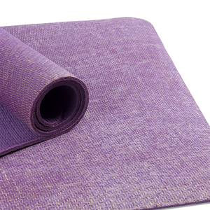 Esterilla de Yoga de Yute Biodegradable Incrustado y Caucho Natural Premium, Antideslizante, Ecológica, de Alta Calidad, Vegana - Product Image 3