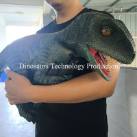 Marionnette Animatronique Velociraptor pour Enfants, Modèle Interactif de Dinosaure pour Aire de Jeux, à Vendre