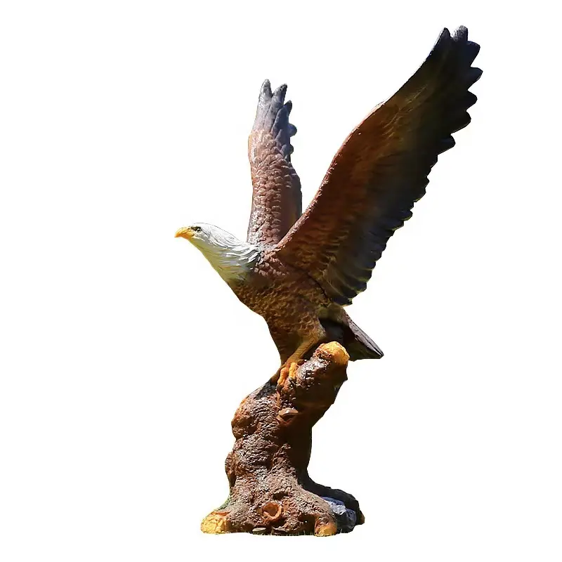 Nice Quality Fiberglass Eagle Flying Sculpture Manufacturer FRP Eagle Garden animal statue for outdoor Decor