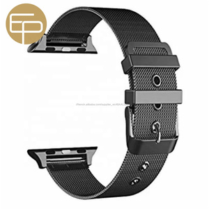 Pas cher 2 pièces mince 0.4mm fil léger mince 304 personnalisé en acier inoxydable bande de <span class=keywords><strong>montre</strong></span> pour apple - Product Image 1