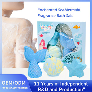 Bombas de Baño de Lujo Hechas a Mano con Aroma a Sirena, Set de Regalo de 3 Piezas, Bombas Efervescentes Orgánicas y Naturales para Niños, Mujeres y Hogar, Sales de Baño con Aroma a Princesa - Product Image 5