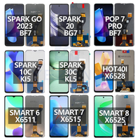Écran LCD de remplacement en gros pour Tecno Spark Go 3 KN3 Pop 20, haute luminosité, tactile