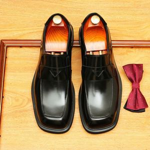 Custom Brand Men's Office Career <b>Boots</b> Thick Bottom Zhong Bang Work Wear Lace-Up Closure. Breathable Lightweight Anti-Slip - Product Image 3