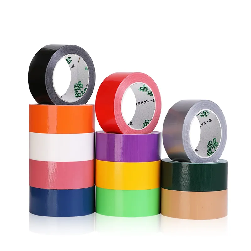 Custom Design Goedkope Duct Tape Gekleurde Fabrikanten Custom Gedrukt Adhesive Doek Duct Plakband