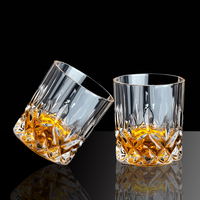 Verres à whisky en cristal de qualité supérieure, verres à shot irréguliers pour whisky, liqueur, vodka, bourbon, cocktails, scotchs, verres à tumbler pour bar