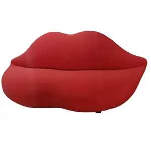 Moderne Designer Woonkamer Persoonlijkheid Art Rood/Groen Lip Sofa