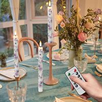 Bougies LED sans flamme à télécommande, alimentées par piles, en cire de paraffine, écologiques, pour Diwali, Noël, mariage, décoration intérieure