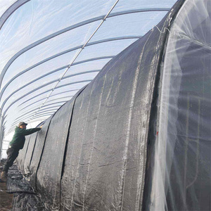 Serre solaire <span class=keywords><strong>passive</strong></span> Serres à tunnel Serre agricole à double arc avec couette pour hydroponique en zone froide - Product Image 2