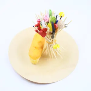 Designer Bamboo Skewers - Edgy Animal Heart And Flower Accents For Gourmet Appetizers