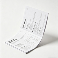Catalogue d'instructions produit, manuel d'utilisation, brochure de spécifications, imprimé en couleur sur mesure, vente en gros