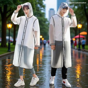 Imperméable long <span class=keywords><strong>transparent</strong></span> pour garçons en EVA, idéal pour le voyage et le commerce transfrontalier, modèle unique et tendance pour l'extérieur - Product Image 1