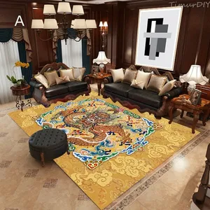 High Quality Durable Factory New Design Chevron Area Rugs Chinese Dragon Rug