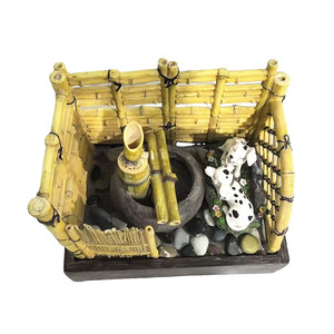 <span class=keywords><strong>Fontaine</strong></span> d'eau d'intérieur en résine Art Déco avec statue d'animal décorative Feng Shui Zen pour la chambre et le bureau - Product Image 2