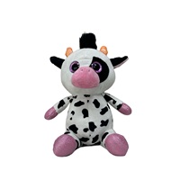 Pas cher Prix Peluche Jouets Animaux Poupées Mascotte Doux Peluche Pondérée Personnalisé Jouet Bébé Cadeau Poupée Vache