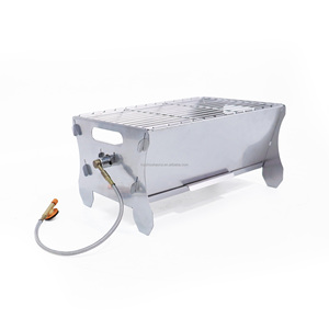 Outdoor Camping Stainless Steel Flat Pack Smokeless Gas <strong>BBQ</strong> Grill Portable Folding Barbecue <strong>Fire</strong> <strong>Pit</strong> - Product Image 5