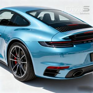 Super Brillant Brise de Mer Bleu Bonne Extensibilité Changement de Couleur Film Vinyle Wrap pour Voitures pour la Décoration de Voiture - Product Image 4