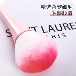 Soft Bristle Makeup Brush Round Pink Synthetic Hair Cheek <b>Blush</b> Brush - Product Image 1