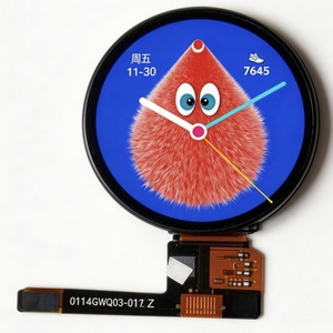 솔로몬 하이라이트 LCD 450cd/ 1.45인치 TFT IPS 412*412 원형 QSPI 디스플레이 24핀 -20C~70C 작동 온도 스마트 웨어러블용 - Product Image 1