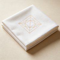 Serviettes de table personnalisées avec logo, serviettes de table en tissu réutilisables pour les marques