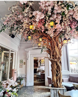Fleurs de cerisier artificielles sur mesure, faites à la main, grand format, pour la décoration de mariage et de la maison