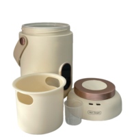 Casserole électrique portable de 550 W, cuisinière multifonction, mini casserole électrique de 1000 ml, design compact pour les voyages, le camping, le bureau