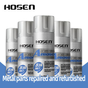 HOSEN ขายส่ง สเปรย์เคลือบป้องกันสนิมสังกะสี 5% สีเงินขาว สูตรเข้มข้น - Product Image 4
