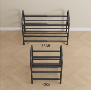 Có thể thu vào nối dài nhiều lớp sắt Giày giá thiết kế hiện đại nhà cửa giày đứng hình chữ nhật hình dạng - Product Image 6