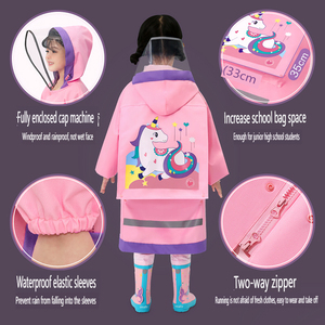 <span class=keywords><strong>Imperméable</strong></span> pour enfants, gabardine <span class=keywords><strong>imperméable</strong></span>, poncho épaissi avec sac à dos, <span class=keywords><strong>imperméable</strong></span> chaud à motifs de dessins animés pour garçons et filles - Product Image 3