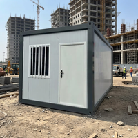 Maison conteneur amovible étanche de 20 pieds, préfabriquée modulaire en kit pour bureau, habitation et logement