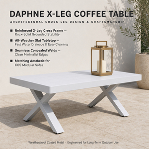 Juego de Muebles de Jardín Osmen Kos de Aluminio de 4 Piezas con Sillones y Mesa de Centro, Resistente al Agua y a los Rayos UV, para Patio y Jardín, Os502329- - Product Image 4