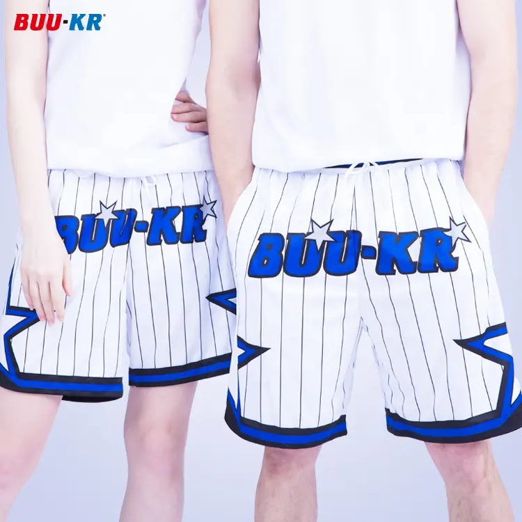 Buker Mesh Basketball Custom 2 Piece Set Gym Streetwear Fashion Men Beach Sweat Shorts Logo Mesh Shorts Sublimation