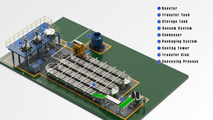 Réacteur chimique Réservoir en acier inoxydable Réacteur Kapasitas 600 l Eva Colle Adhésif thermofusible faisant la machine - Product Image 2