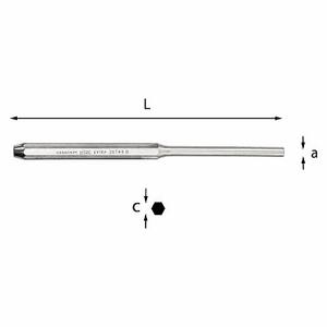 Cincel de acero de 367 mm de longitud para trabajar metales, herramienta de punzonado - Product Image 1