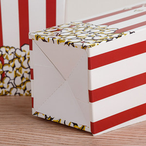 Contenitore per Popcorn Personalizzabile con Logo, Secchiello Quadrato Facile da Usare per Feste e Serate Cinema - Product Image 2