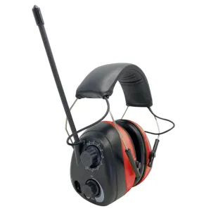 AM/FM Radio Headphone With Digital Display Noise Reduction Safety Earmuffs Comfortable Hearing Protector For Lawn