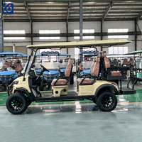 Voiturette de golf électrique 6 places tout-terrain à batterie lithium, véhicule utilitaire, buggy de chasse – Vente en gros directe usine